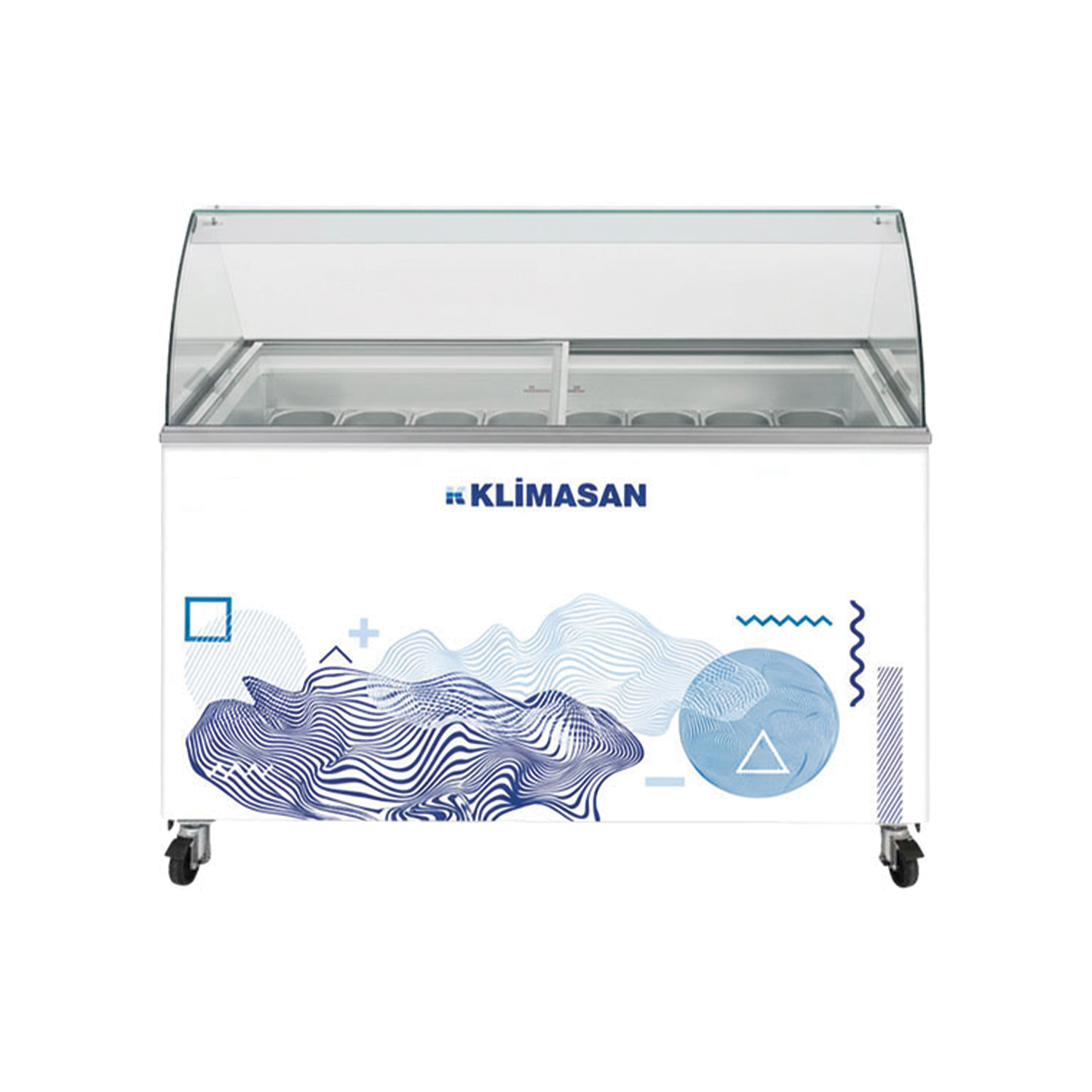 فریزر تاپینگ بستنی کلیماسان عرض 130 مدل D400 DFSG AF