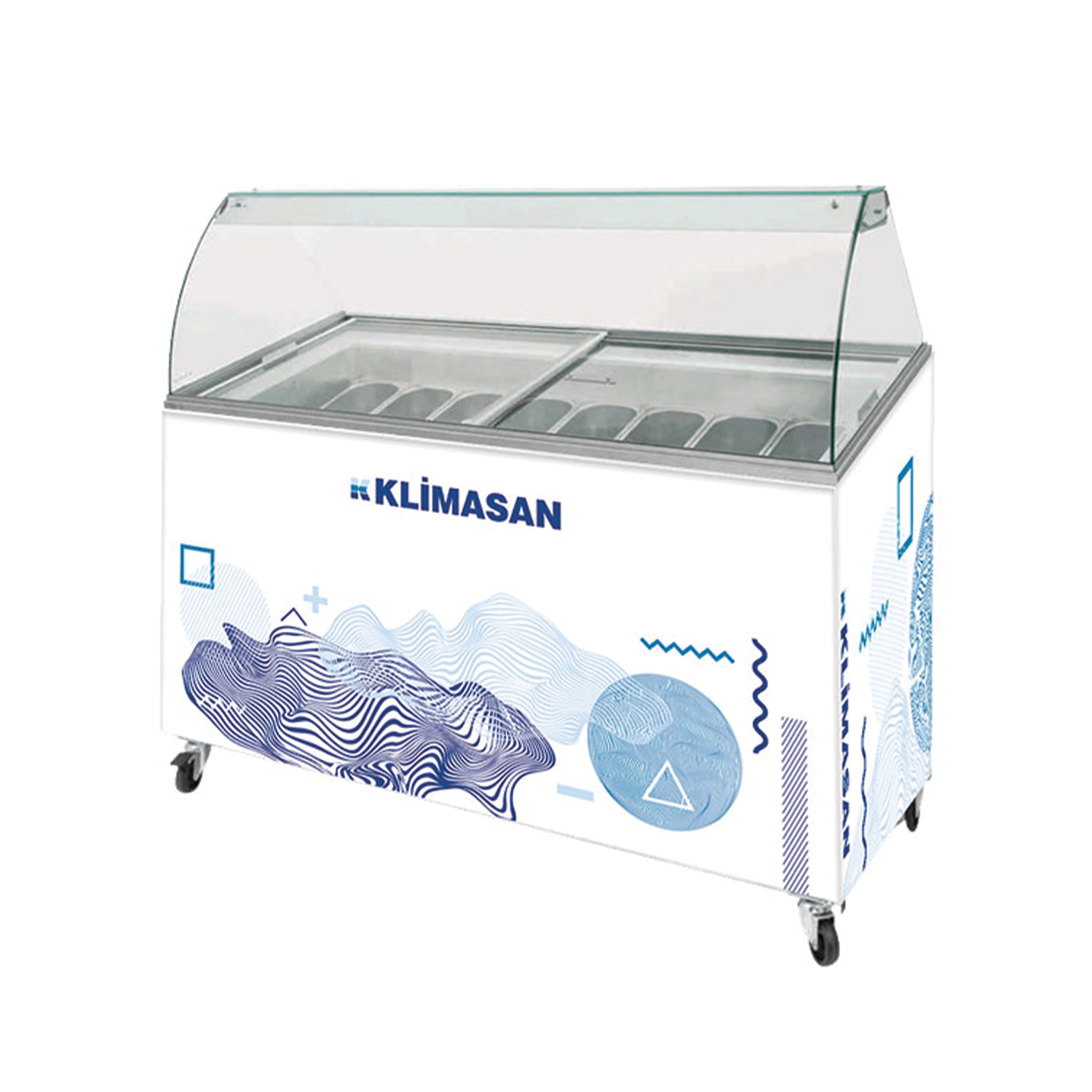 فریزر تاپینگ بستنی کلیماسان عرض 130 مدل D400 DFSG AF 2