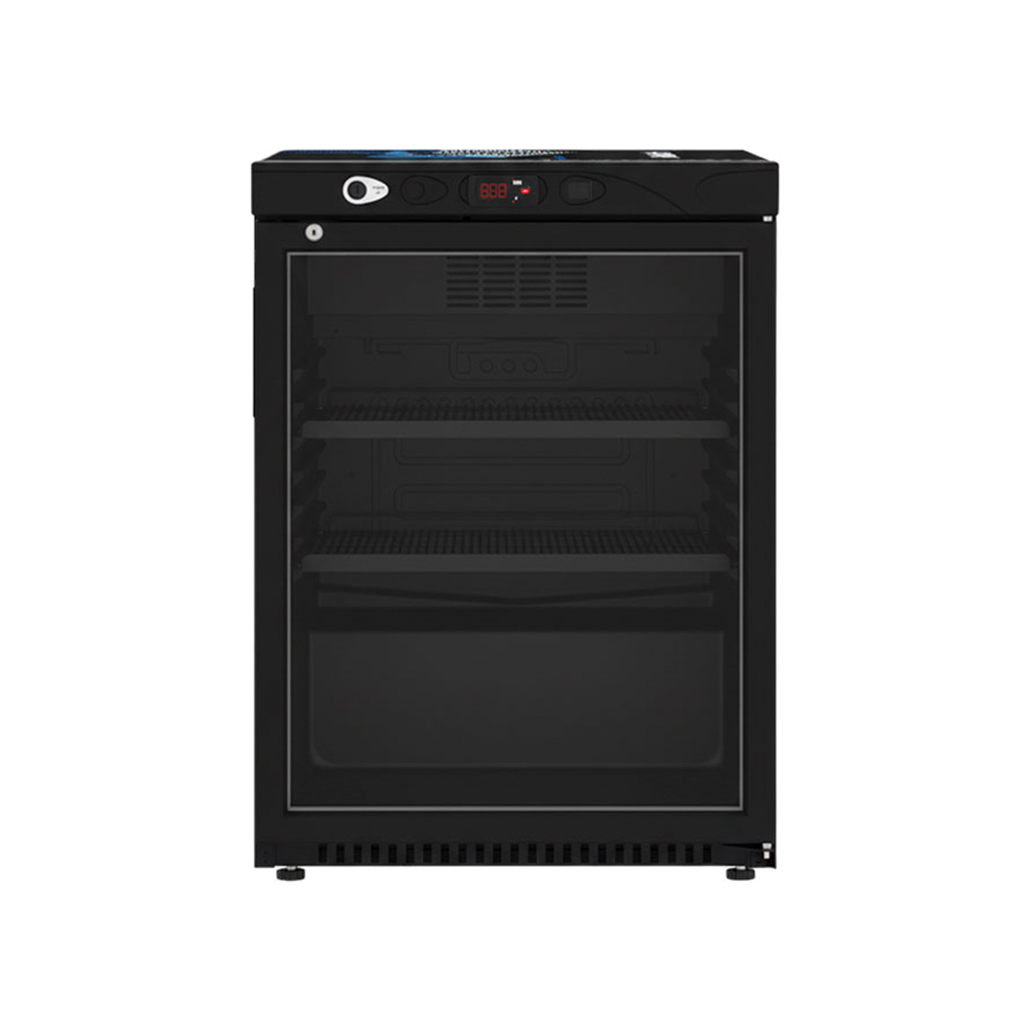 یخچال زیر کانتری عرض 60 بدون تاج مشکی کلیماسان مدل S149SC BLACK