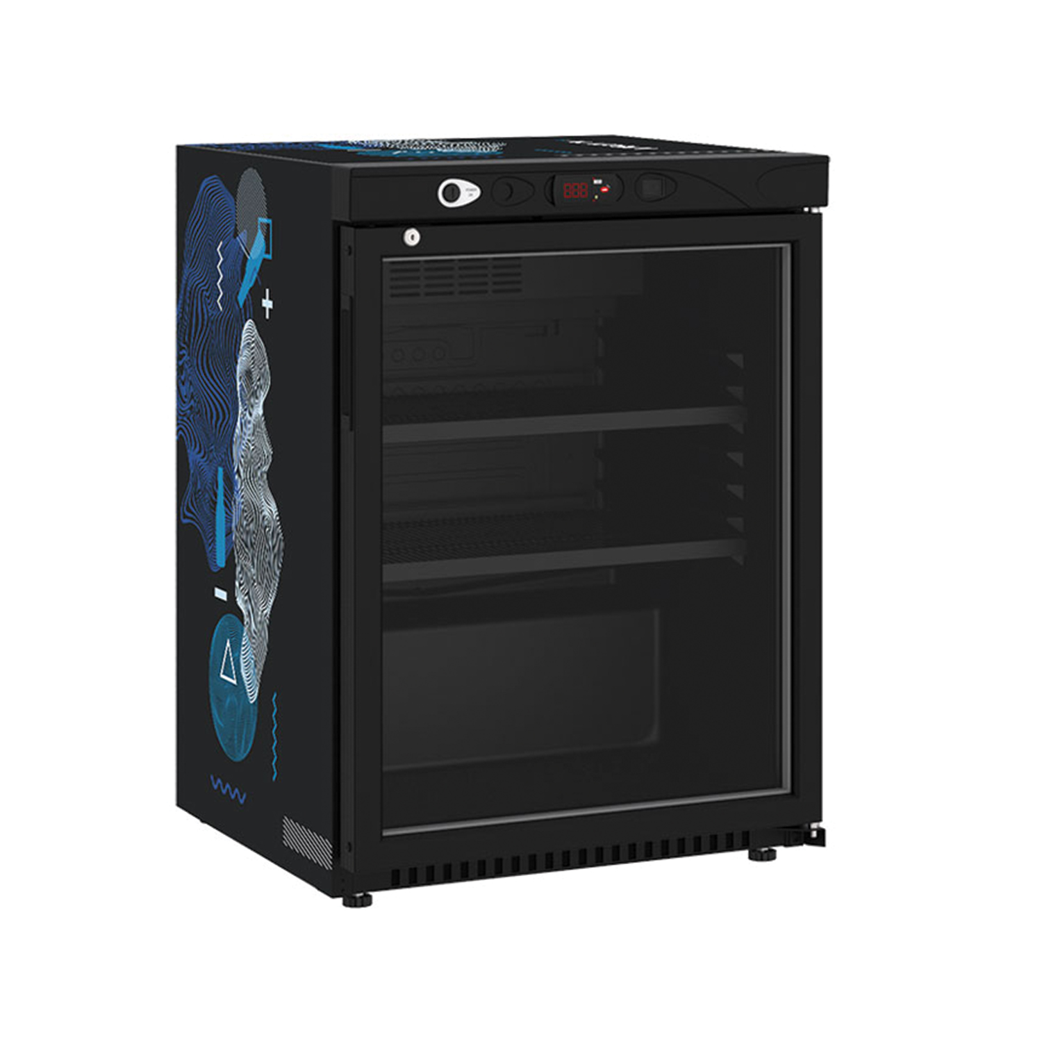 یخچال زیر کانتری عرض 60 بدون تاج مشکی کلیماسان مدل S149SC BLACK 2